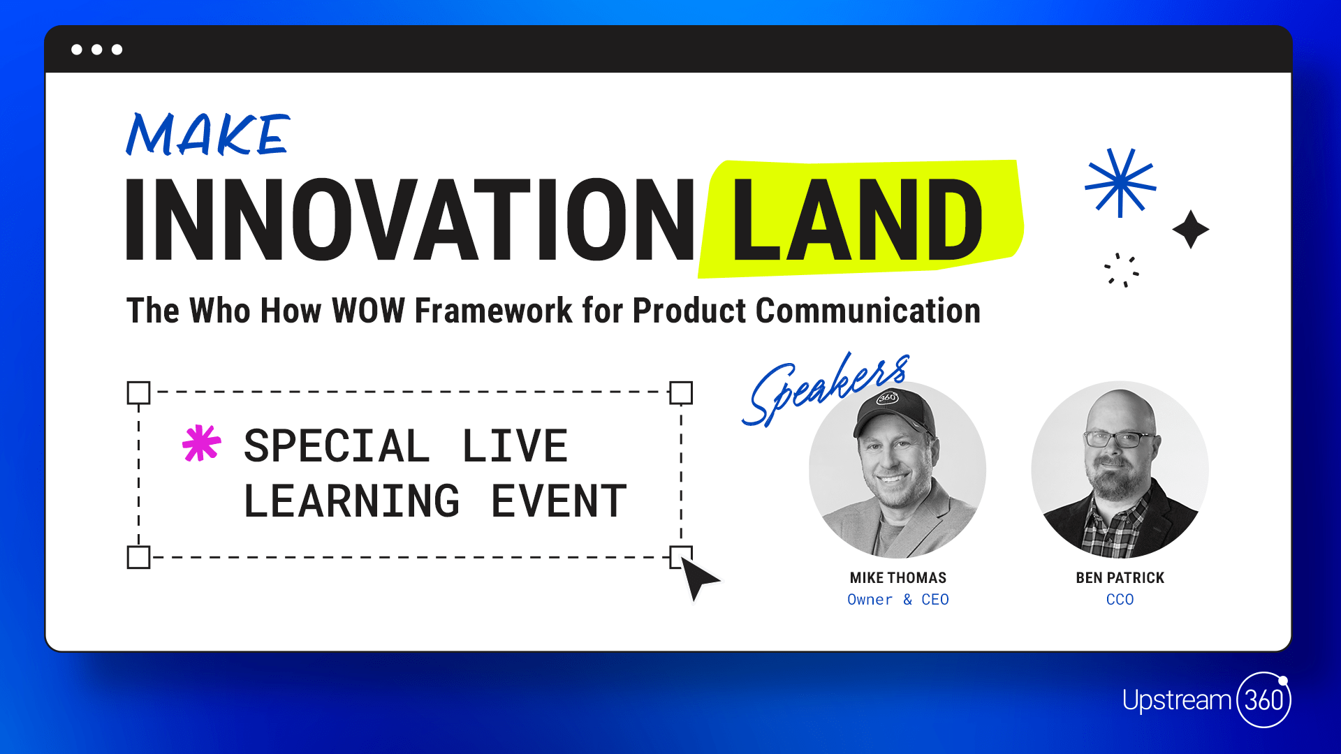 Live Learning Event: Make Innovation Land